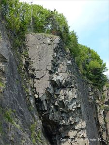Natural texture and pattern in rocks at Cape Enrage