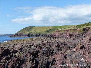 Colour, texture, and pattern in Old Red Sandstone strata in South Wales