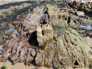 Colour, texture, and pattern in Old Red Sandstone strata in South Wales