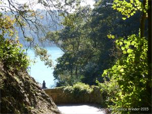 View approaching Moulin Huet Bay