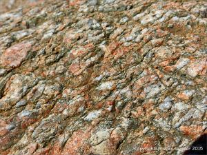 Icart Gneiss rock at Moulin Huet in the Channel Island of Guernsey