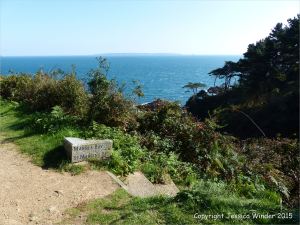 The way down to Marble Bay in Guernsey