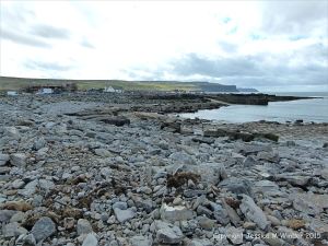 View across the shore to Doolin Quay, County Clare, Ireland.