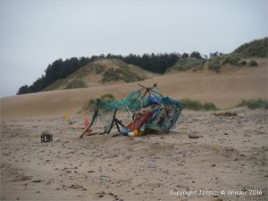 Sand dune at Whiteford Sands on the north Gower coast in South Wales