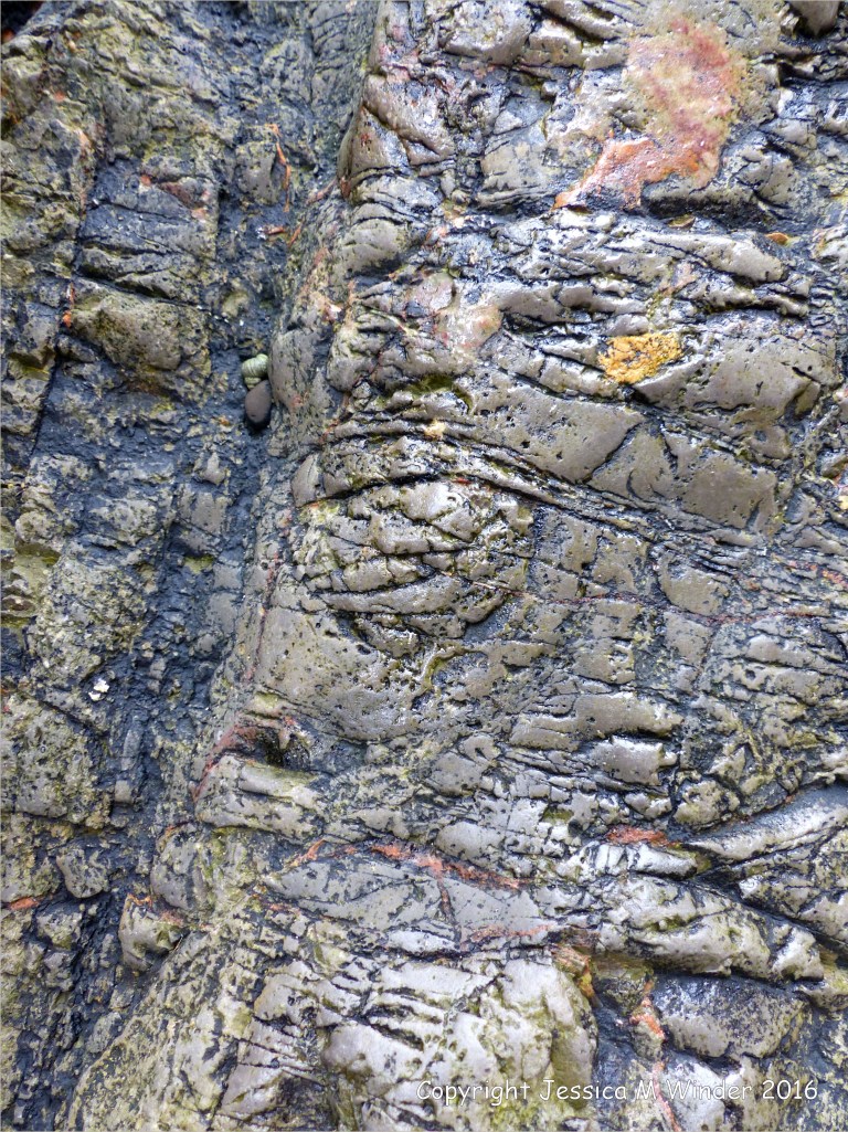 Texture and natural pattern in sedimentary rock