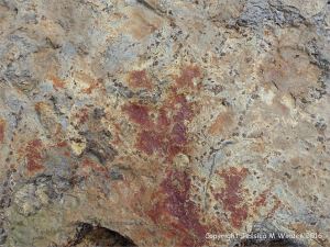Ancient peat bed at Threecliff Bay in Gower, South Wales
