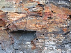 Natural pattern and texture in sedimentary rocks