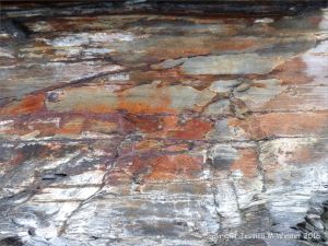 Natural pattern and texture in sedimentary rocks