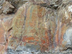 Natural pattern and texture in sedimentary rocks