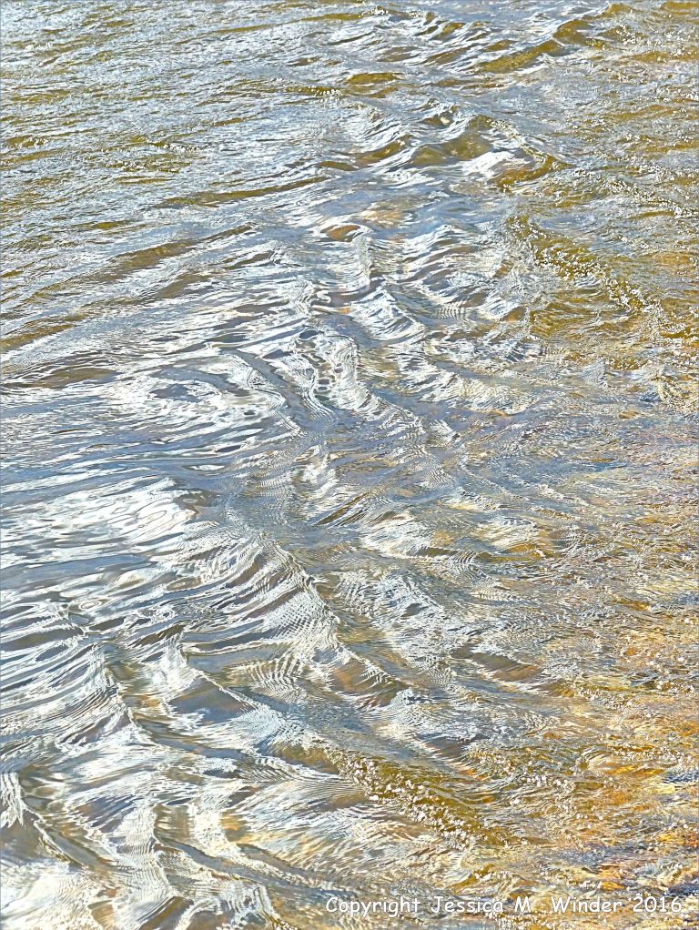 Flowing water pattern and texture