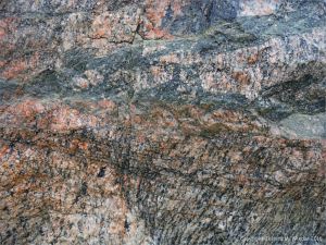 Metamorphic rock textures and colours on the Cabot Trail