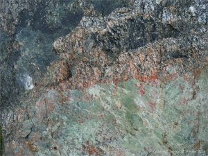 Metamorphic rock textures and colours on the Cabot Trail