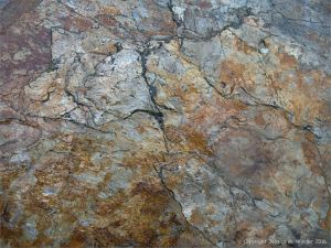 Metamorphic rock textures and colours on the Cabot Trail