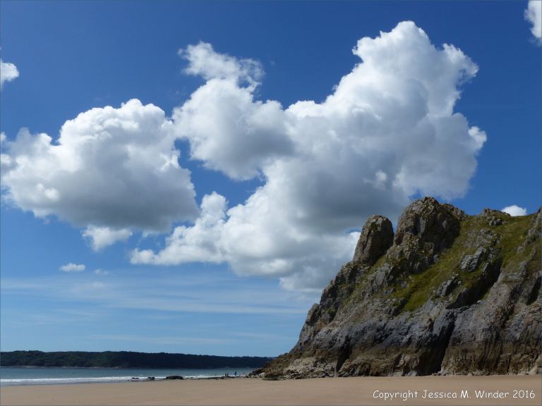The limestone formation of Great Tor on the Gower Peninsula