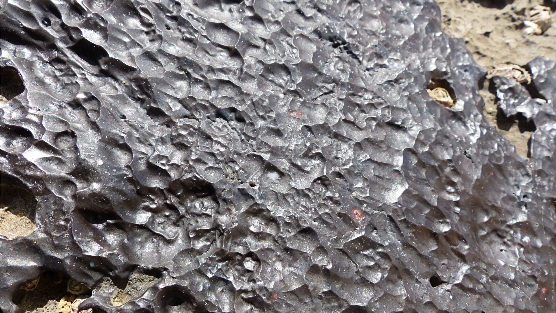 Surface erosion patterns on Carboniferous Limestone at Little Tor, Gower, South Wales.
