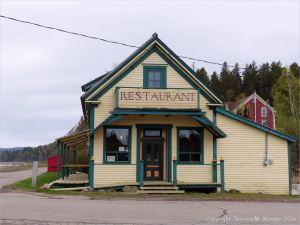 The beach cafe at Spencer's Island, Nova Scotia, Canada.