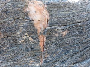 Close-up of natural rock texture and pattern