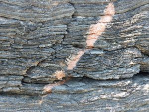 Close-up of natural rock texture and pattern
