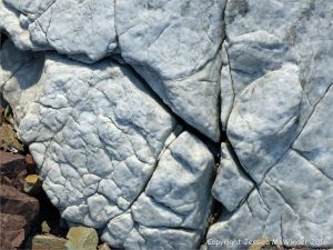 Close-up of natural rock texture and pattern