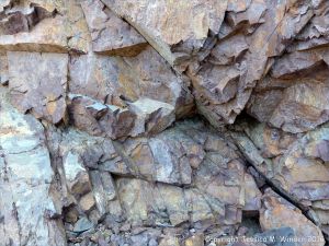 Close-up of natural rock texture and pattern