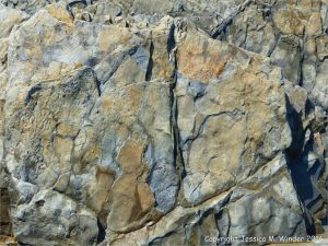 Close-up of natural rock texture and pattern