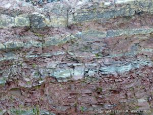 Close-up of natural rock texture and pattern
