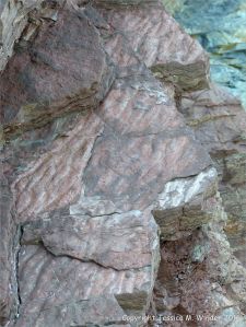 Close-up of natural rock texture and pattern
