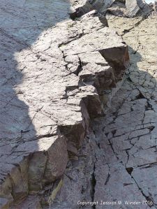 Close-up of natural rock texture and pattern
