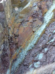 Close-up of natural rock texture and pattern