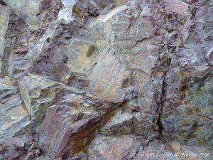 Close-up of natural rock texture and pattern
