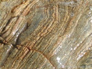 Metamorphic rock textures and patterns