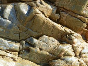Metamorphic rock textures and patterns
