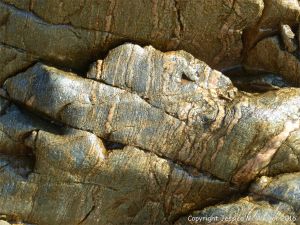 Metamorphic rock textures and patterns