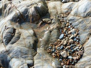 Metamorphic rock textures and patterns