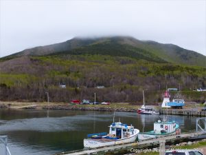 The small harbour at Pleasant Bay in Cape Breton Island, Nova Scotia.