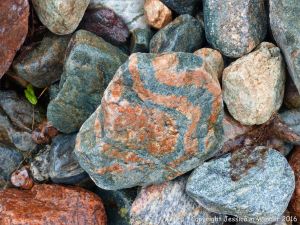 Ancient riverbed stones near the Lone Shieling