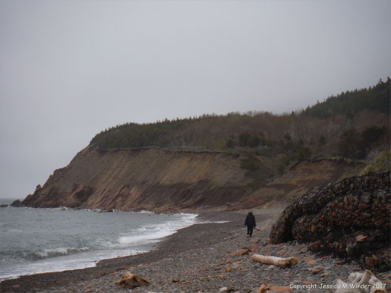 The beach at Corney Brook on Cape Breton Island