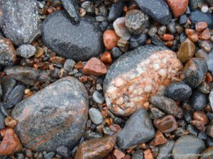 Beach stones at Corney Brook on the Cabot Trail on Cape Breton Island