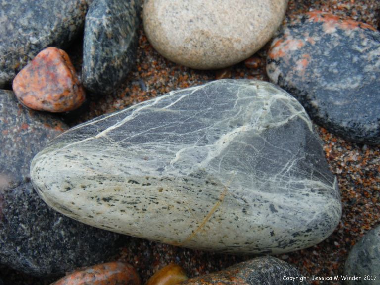 Beach stones at Corney Brook on the Cabot Trail on Cape Breton Island
