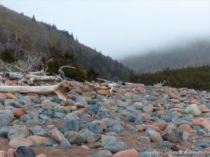 Beach stones at Corney Brook on the Cabot Trail on Cape Breton Island