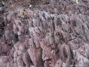 Detail of the natural pattern and texture of the Devonian Trabeg Conglomerate Formation of the Dingle Group, Ireland