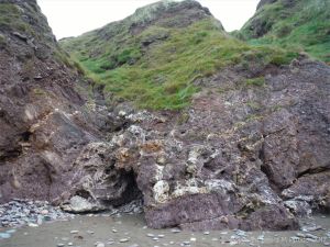 Cliffs of the Devonian Trabeg Conglomerate Formation on the Dingle Peninsula in Ireland