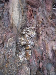 Detail of the natural pattern and texture of the Devonian Trabeg Conglomerate Formation of the Dingle Group, Ireland
