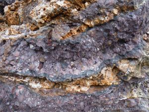 Detail of the natural pattern and texture of the Devonian Trabeg Conglomerate Formation of the Dingle Group, Ireland