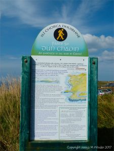 Information signboard at Dunquin Harbour