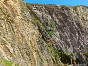 Rock face at Dunquin Harbour