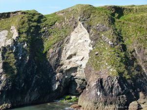 Cliffs with Silurian siltstones at Dunquin Harbour
