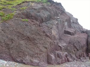 Detail of the natural pattern and texture of the Devonian Trabeg Conglomerate Formation of the Dingle Group, Ireland