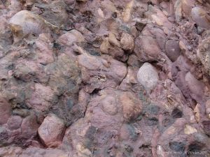 Detail of the natural pattern and texture of the Devonian Trabeg Conglomerate Formation of the Dingle Group, Ireland