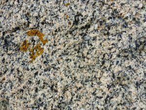 Close-up of granite rock at Rousse Point